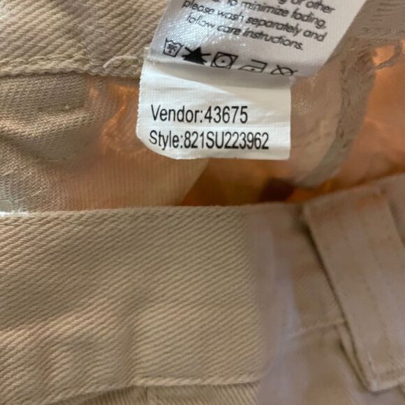 Pacsun 3" Inseam Womens Cargo Shorts Size 26 Pockets Cream White Casual - Picture 8 of 8